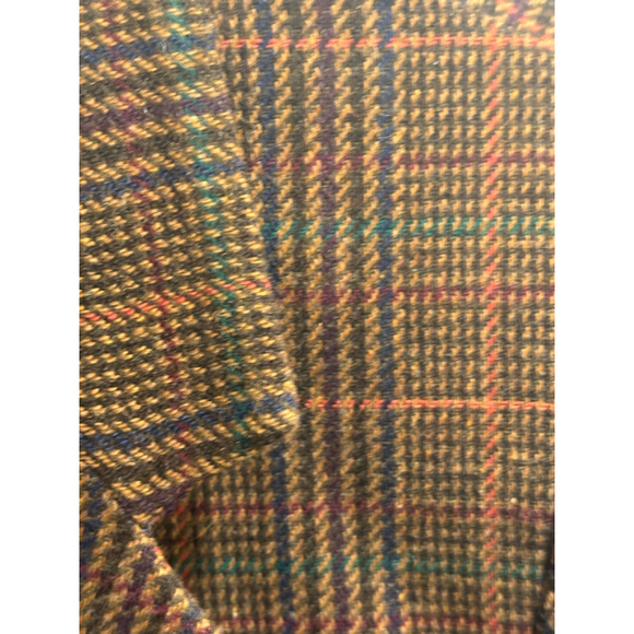 Vintage SAG HARBOR Wool Blend Brown Plaid Blazer, Woman’s Size 12 - Picture 4 of 10